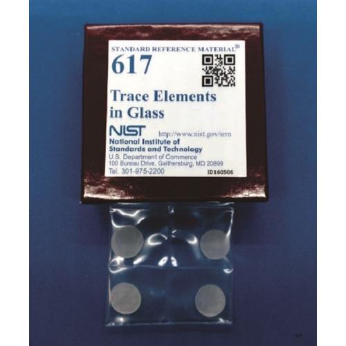 NIST, 617, Trace Elements in Glass, 4wafers