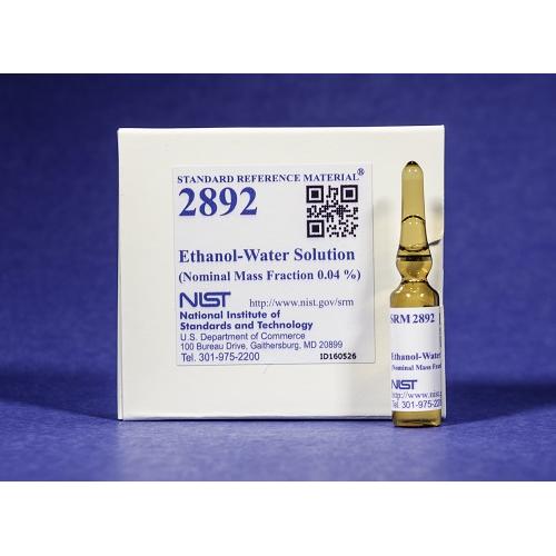 NIST, 2892, Ethanol-Water Solution (Nominal Mass Fraction 0.04 %), 5x1.2mL
