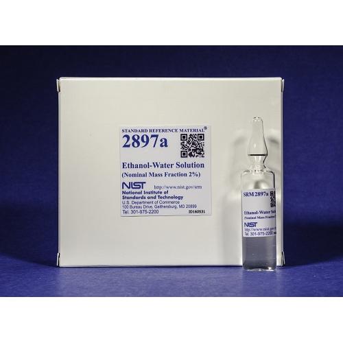 NIST, 2897a, Ethanol Water Solution (Nominal Mass Fraction 2 %), 5x10mL