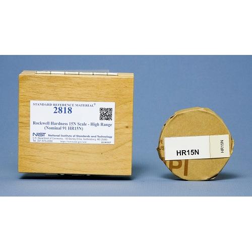 NIST, 2818, Rockwell Hardness 15N Scale - High Range (Nominal 91 HR15N), 1block