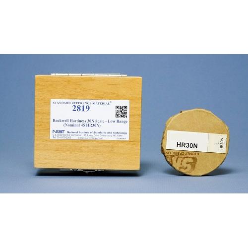 NIST, 2819, Rockwell Hardness 30N Scale - Low Range (Nominal 45 HR30N), 1block