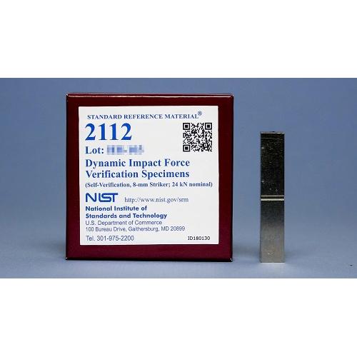 NIST, 2112, Dynamic Impact Force Verification Specimens (Self-Verification, 8-mm Striker, 24 kN nominal), set