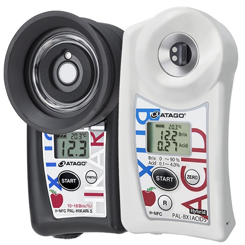 ATAGO, PAL-HIKARi 5+BX|ACID5 (Apple), IR Brix Meter × Brix Acidity Meter / 당도, 산도계 세트 (사과)