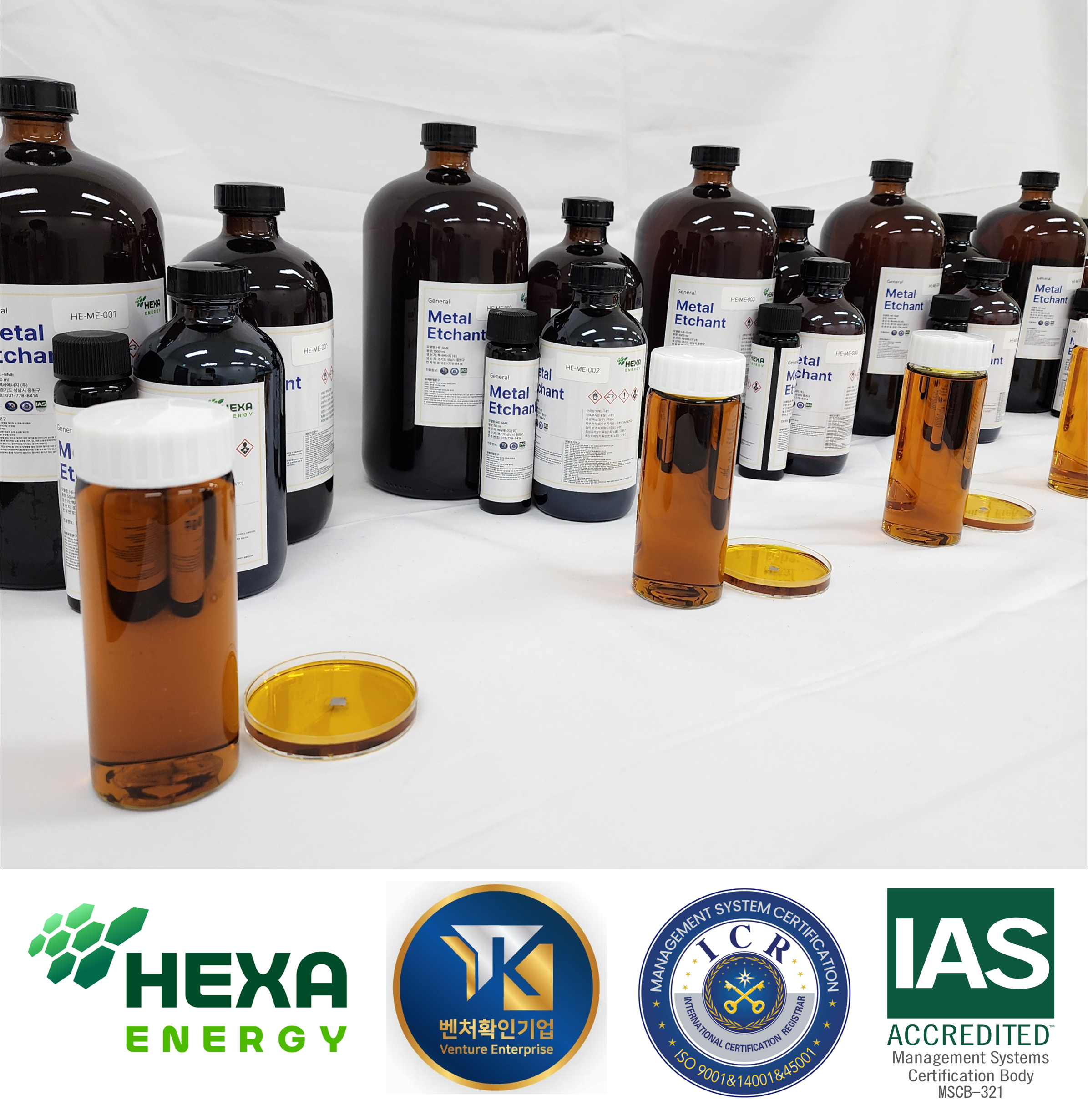 Hexa Energy, General metal etchant type I / 범용 금속 식각 용액 type I