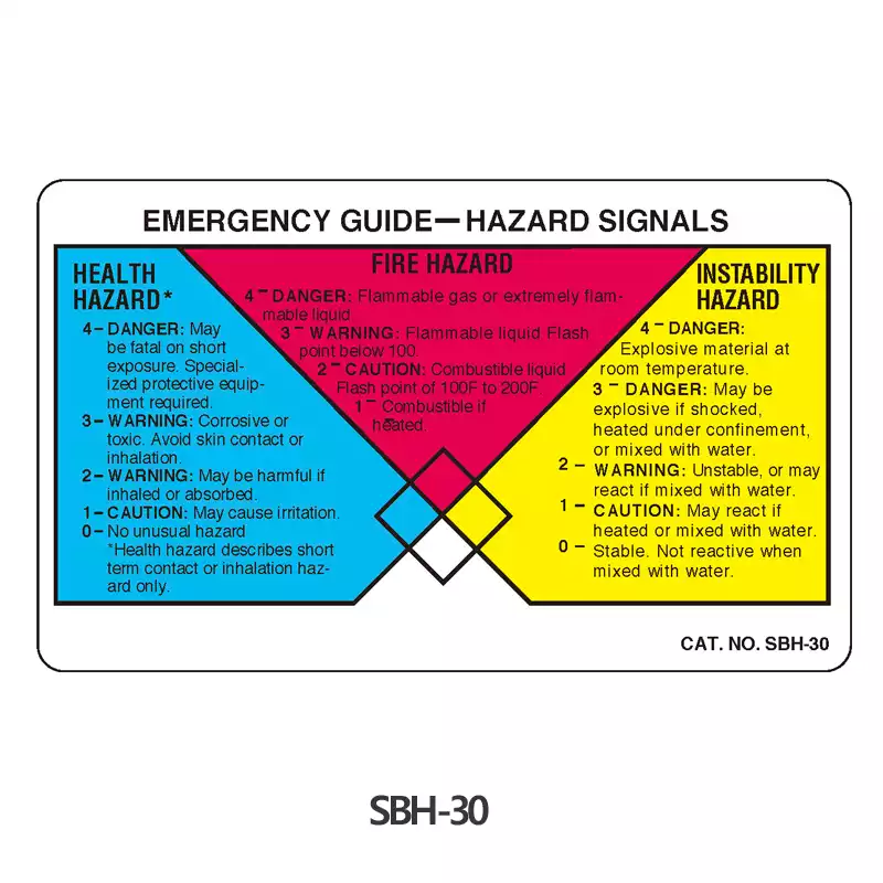 Chemical Hazard Label / 케미컬라벨테이프