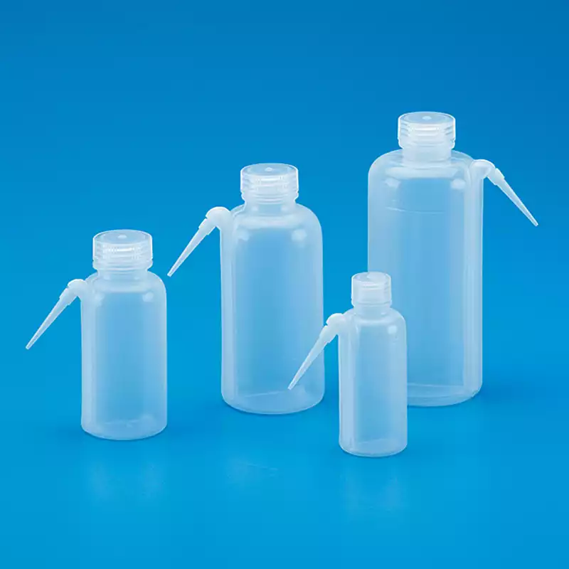Wide Mouth Wash Bottle, Side Delivery Tube / 광구일체형세척병, LDPE