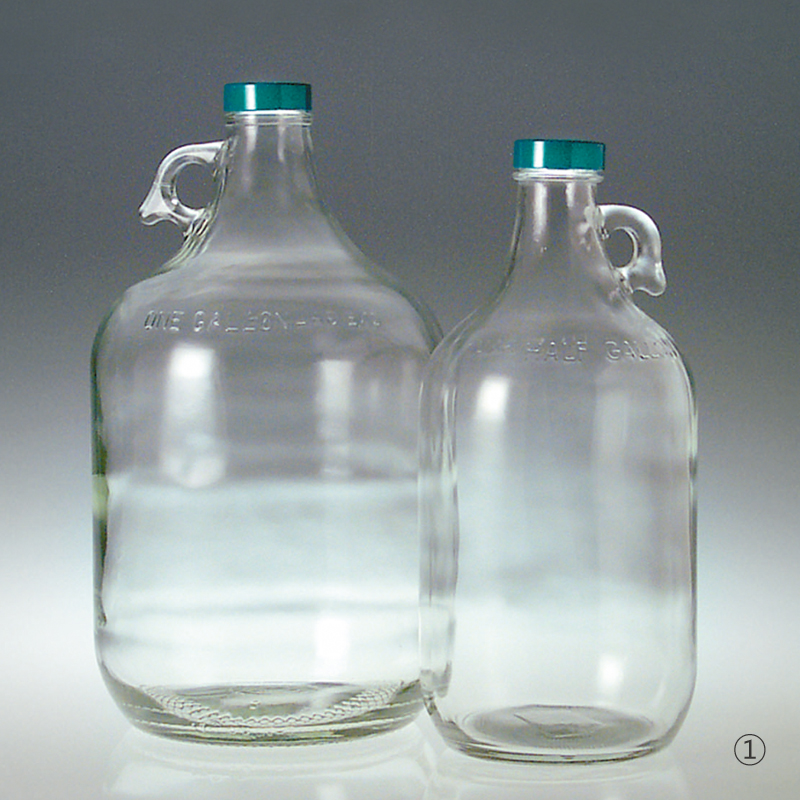 Glass Jug With Teflon Lined Cap / 글라스저그