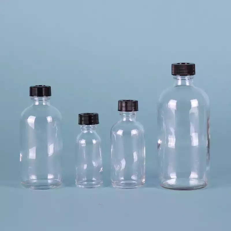 Glass Narrow Neck Bottle / 세구병, with PE Cone Lined Cap