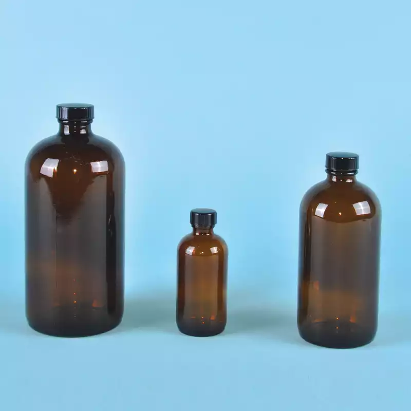 Glass Narrow Neck Bottle / 세구병, with PE Cone Lined Cap