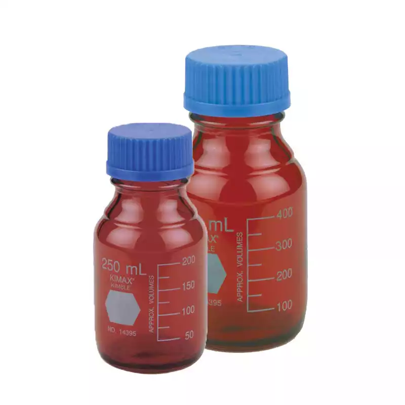 GL45 Amber Laboratory Bottle, KIMAX® / GL45갈색랩바틀, RAY-SORB®