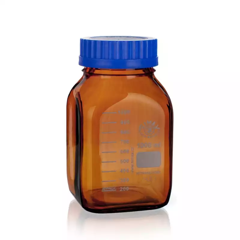 GL80 Wide Mouth Square Laboratory Bottle, Simax® / GL80광구사각랩바틀