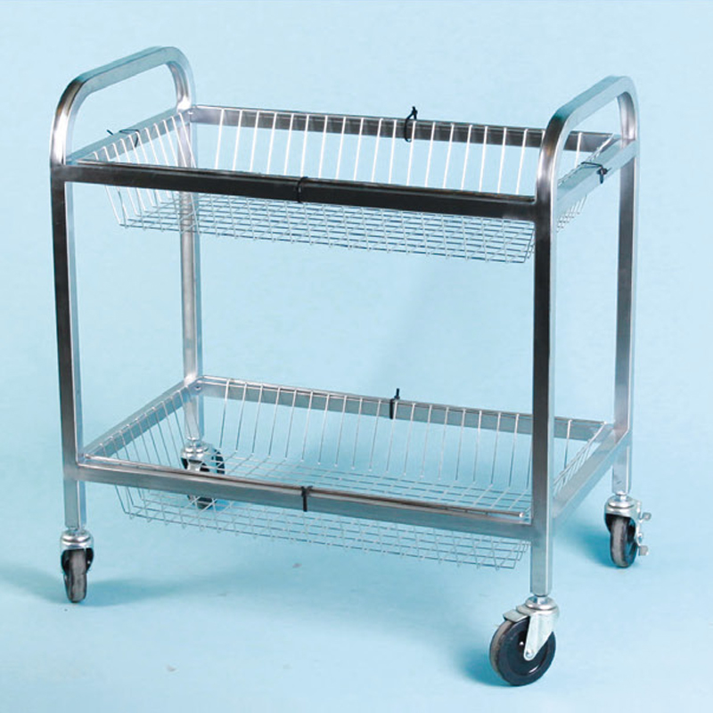 Glassware Cart with Basket / 스테인레스바스켓카트, 거치 방식