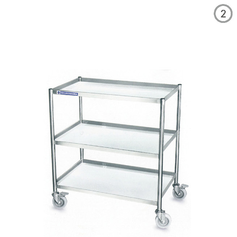 Stainless Steel Cart, Tray Shelf / 스테인레스트레이선반카트