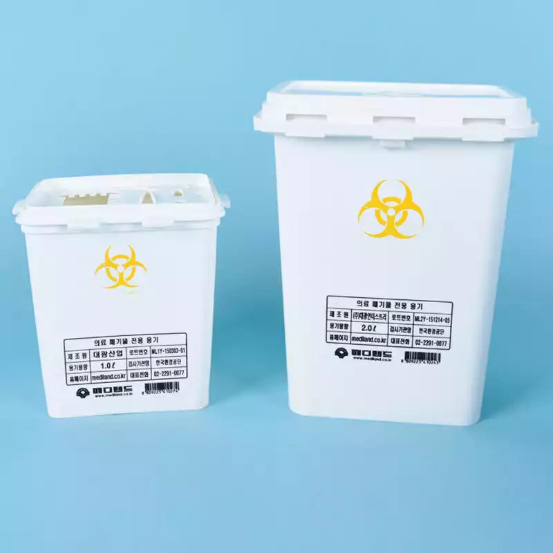 Disposable Waste Box / 감염성폐기물수거용기
