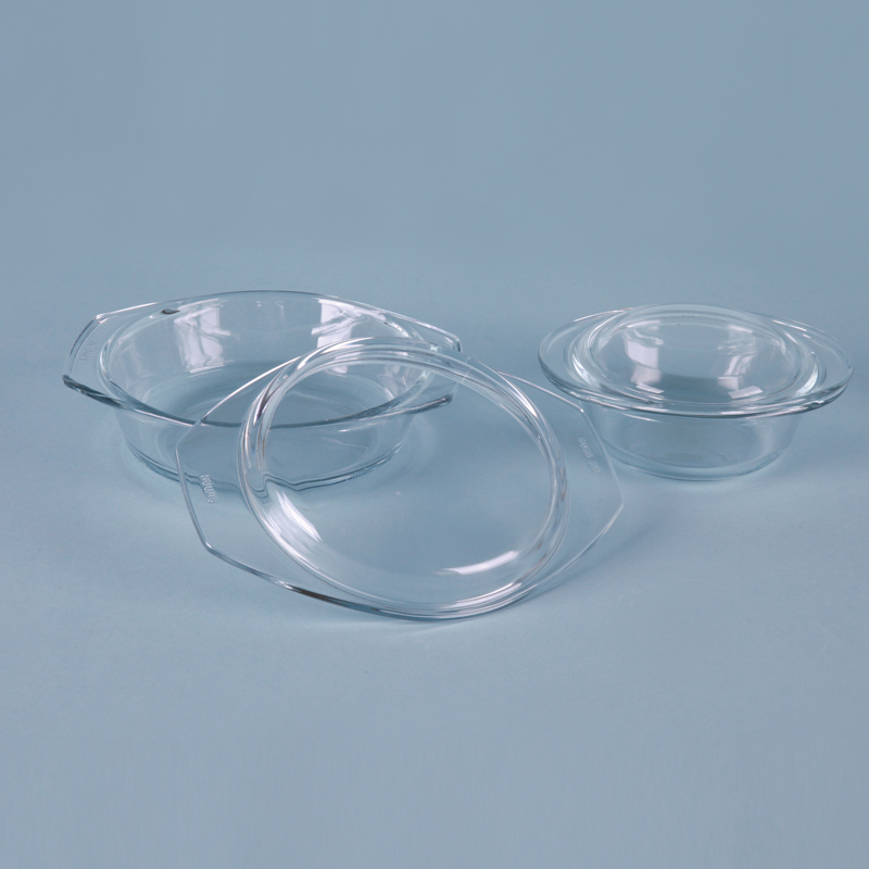 Glass Round Tray with Lid / 유리원형트레이