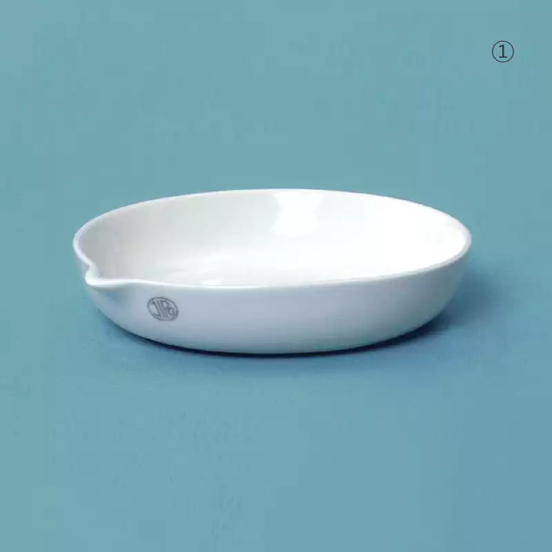 Porcelain Evaporating Dish / 평형자제증발접시, Flat Bottom