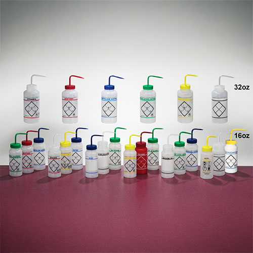 Labeled Wide Mouth Wash Bottles / 라벨광구세척병