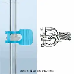 DURAN® Ball Joint POM Clamp, Plastic POM, KS-model/ 볼-조인트 클램프