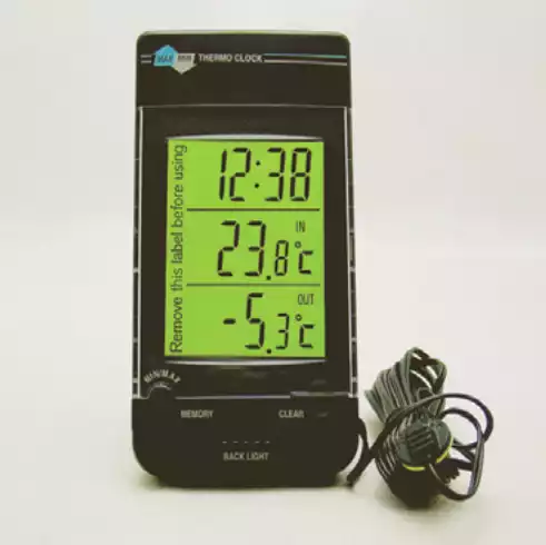 Thermometer & Clock / 내부-외부표시온도계