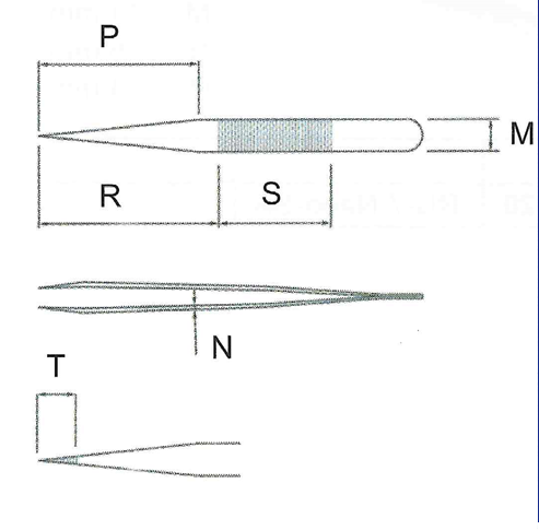 Fine Straight Pointed Tweezer /고정밀트위저, Rubis®,RU-0-SA