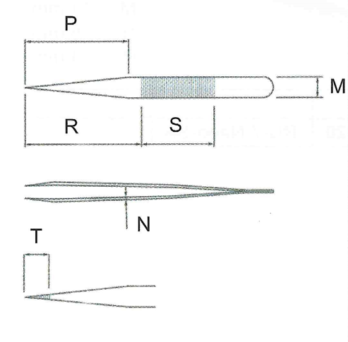 Fine Straight Pointed Tweezer / 고정밀트위저, Rubis®,RU-1-SA