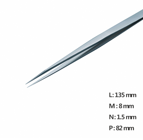 Fine Straight Pointed Tweezer / 고정밀트위저, Rubis®,RU-SS-SA