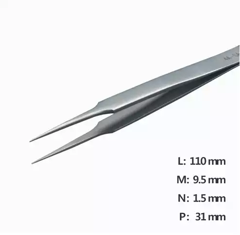 Ultra Fine Pointed, Curved and angled Tweezer / 고정밀트위저, Rubis®,RU-4A-SA