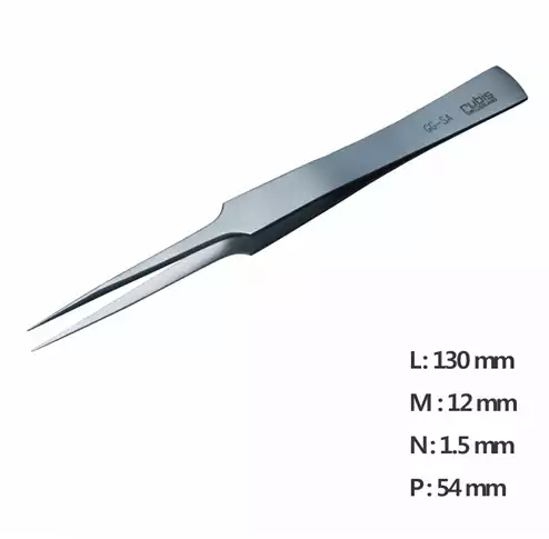 Ultra Fine Pointed, Curved and angled Tweezer / 고정밀트위저, Rubis®,RU-GG-SA
