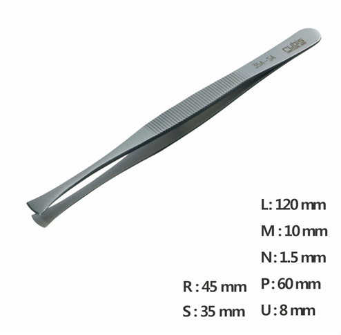 Round Tip Tweezer / 고정밀트위저, Rubis®,RU-35A-SA