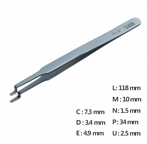 Round Tip Tweezer / 고정밀트위저, Rubis®,RU-FD-SA