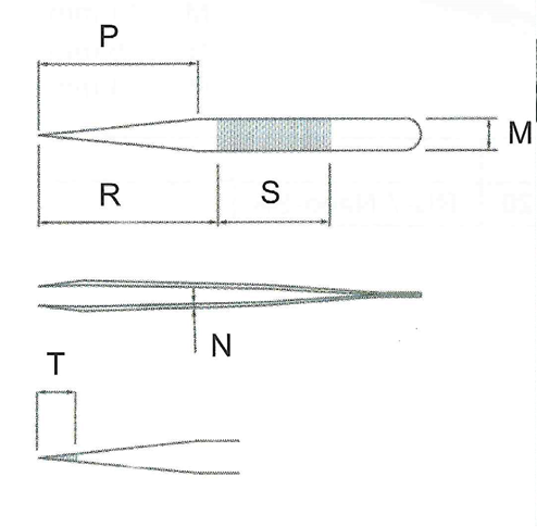 General Use Tweezer / 고정밀트위저,Rubis®,RU-524-SA