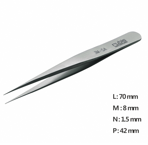 Mini Tweezer / 고정밀트위저, Rubis®,RU-3M-SA