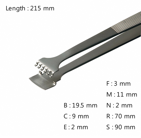 Wafer Handling Tweezer / 고정밀웨이퍼용트위저, Rubis®,41LB-6/8-SA