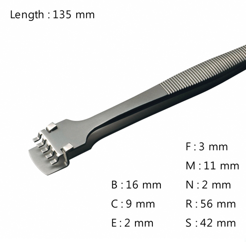 Wafer Handling Tweezer / 고정밀웨이퍼용트위저, Rubis®,RU-43LB-5-SA