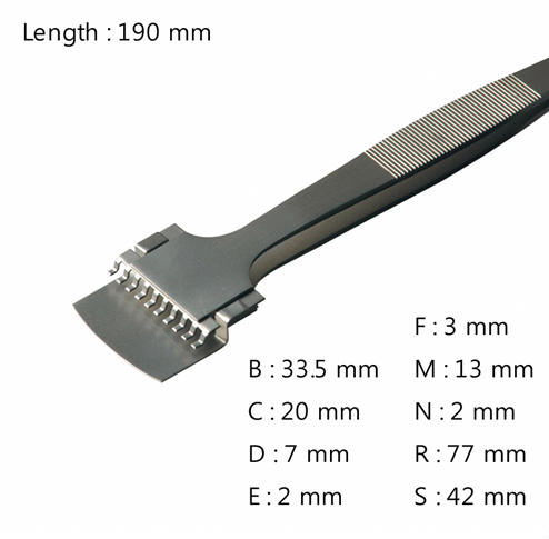 Wafer Handling Tweezer / 고정밀웨이퍼용트위저, Rubis®,RU-43LB-10-SA