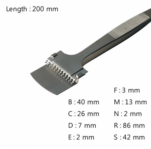 Wafer Handling Tweezer / 고정밀웨이퍼용트위저, Rubis®,RU-43LB-12-SA