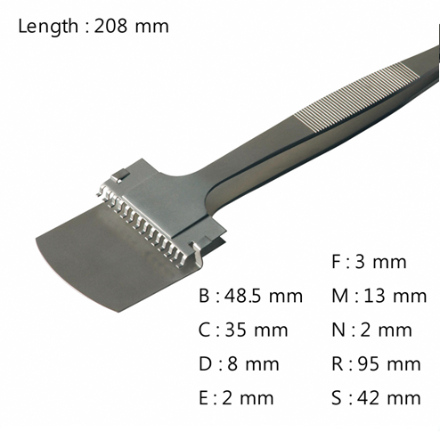 Wafer Handling Tweezer / 고정밀웨이퍼용트위저, Rubis®,RU-43LB-14-SA