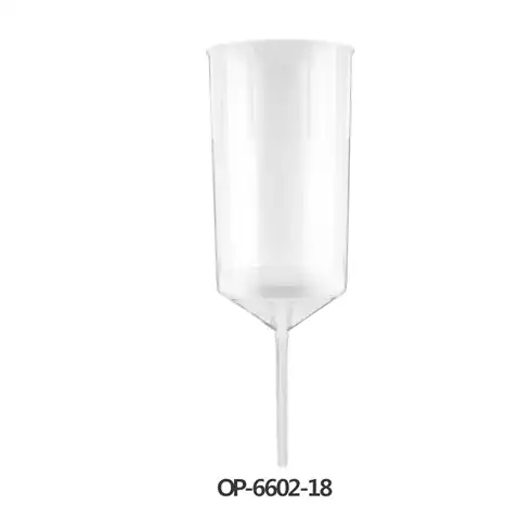 Disposable PP Filter Funnel with PE Fritted Disc / 일회용플라스틱필터펀넬