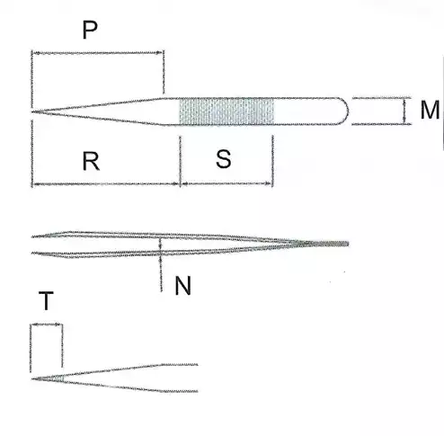 Cutting Tweezer / 고정밀트위저, Rubis®,RU-15A-SA