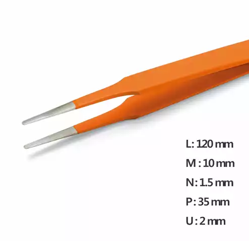 Ultra Fine Pointed Nano Tweezer / 고정밀트위저, Rubis®,RU-2A Grip-SA