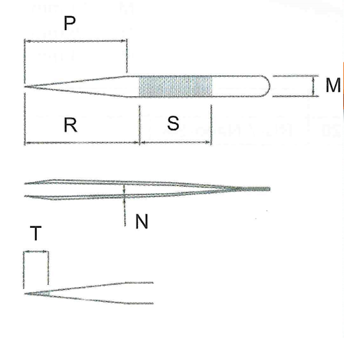 Ultra Fine Pointed Nano Tweezer / 고정밀트위저, Rubis®,RU-5A Grip-SA