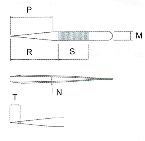 Wafer Handling Tweezer / 고정밀웨이퍼용트위저, SIPEL®,SI-T5510W-SA