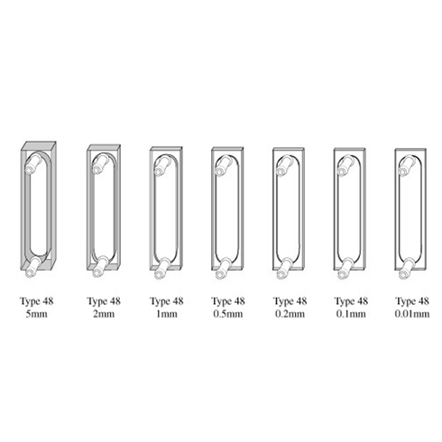 Short Light Path Absorption Flow Cell, 2-Side Polished / 단파흡광연속셀, 2면투명