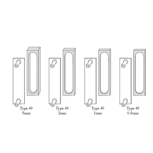 Short Light Path Absorption Flow Cell, 2-Side Polished / 단파흡광연속셀, 2면투명