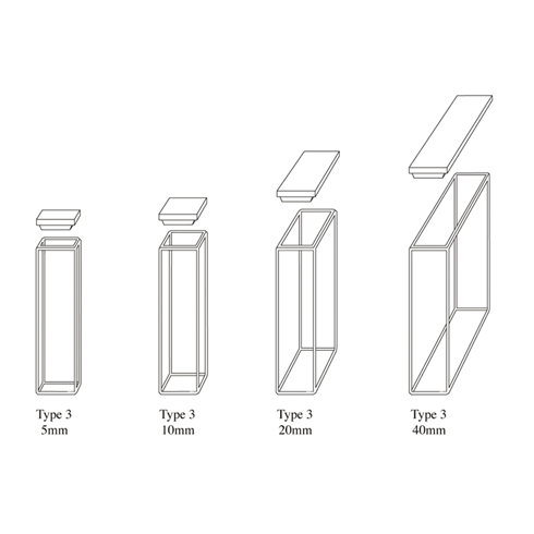 Standard Fluorometer Cell, 4-Side Polished / 표준형광셀, 4명투명