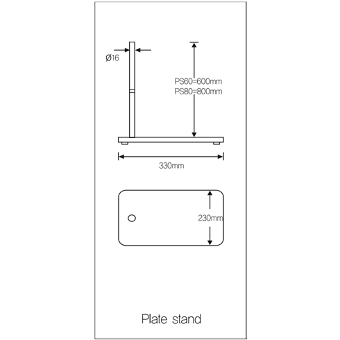 Stand, Square type / 스탠드, 사각 타입