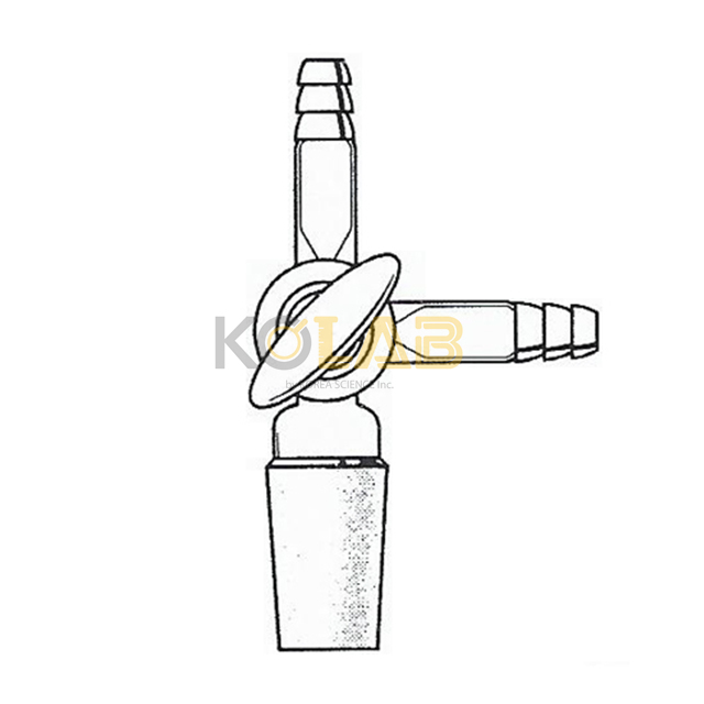 Adapter, Vaccum, Three-way, Glass cock / 진공삼방유리콕크아답타