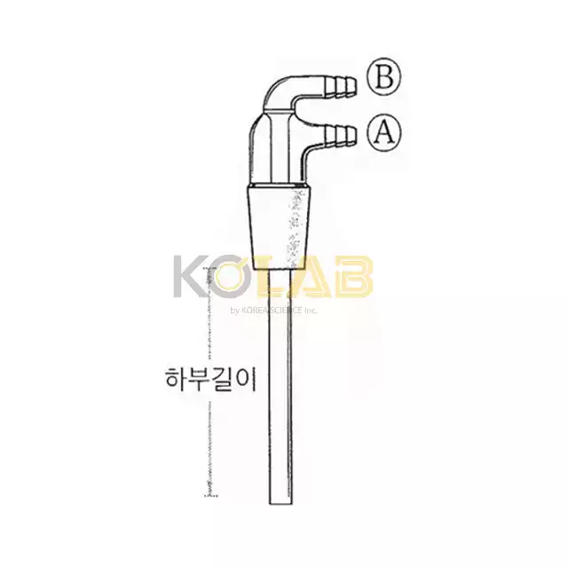 Adapter, Gas inlet, Two-way / 이방가스투입아답타