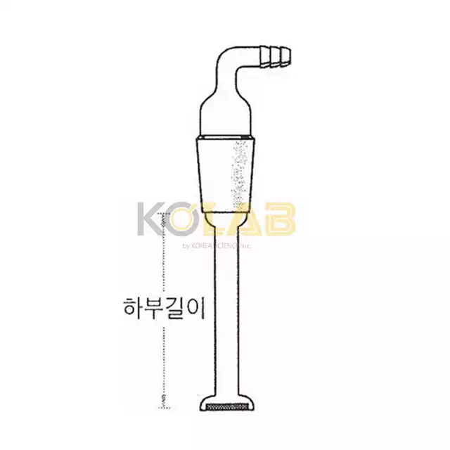 Adapter, Gas inlet, Bubbling with filter / 휠타부가스투입아답타