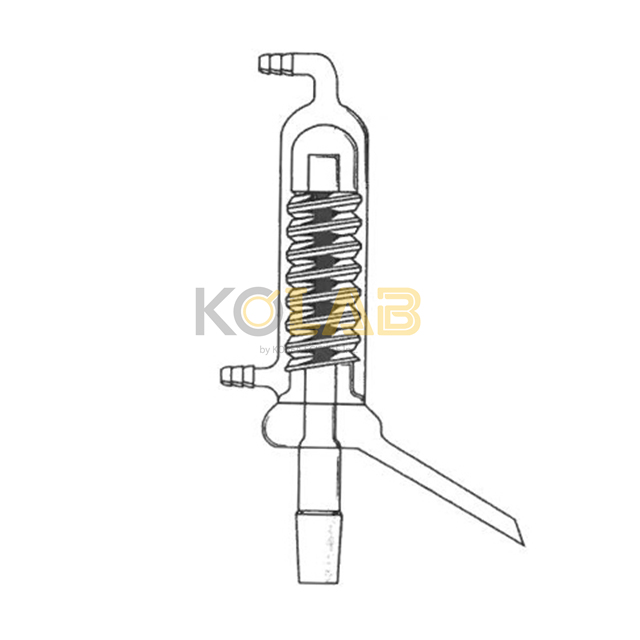 Condenser, Friedrich, For distilling apparatus / 공통갈아맞춤프리드리히냉각기증류장치용